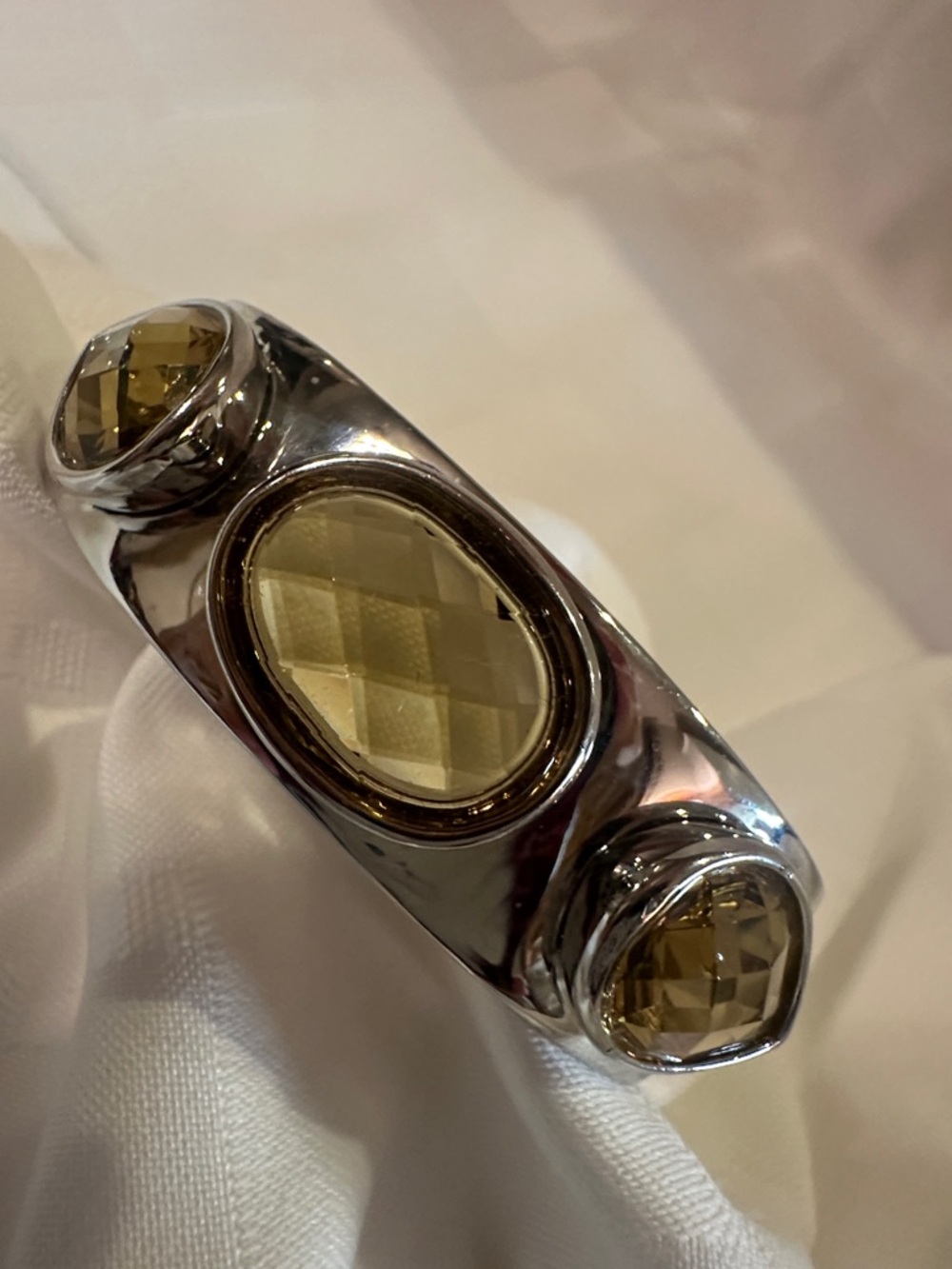 Anne Klein Cuff Bracelet, with Stones